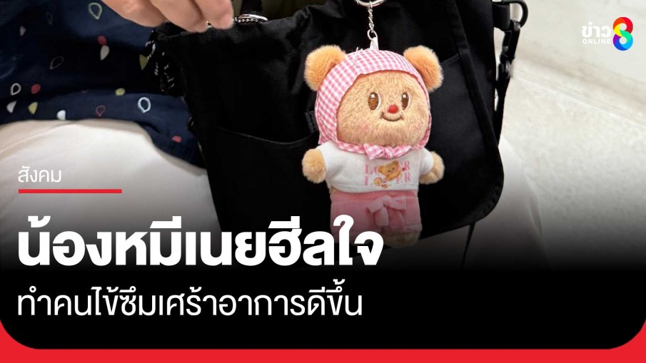 ผศ.นพ.สุรัตน์ เผยมุมน่ารัก "น้องหมีเนย" ช่วยรักษาอาการซึมเศร้าผู้ป่วยให้ดีขึ้นได้